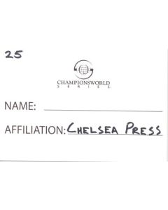 Championsworld Series USA - Chelsea Press Pass 2004