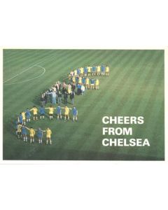 Cheers From Chelsea - Chelsea New Year greetings card with facsimile signatures of the entire team