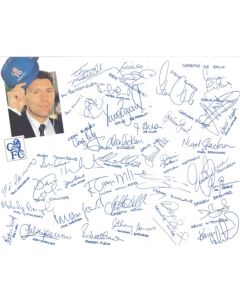 Chelsea Christmas greetings card with facsimile signatures of all footballers