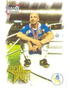 Chelsea card of 1999 featuring Gianluca Vialli
