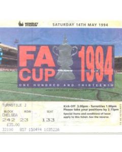 Manchester United v Chelsea ticket 14/05/1994 FA Cup Final