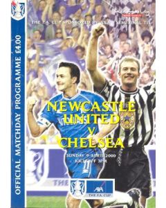 2000 FA Cup Semi-Final Programme Newcastle United v Chelsea official programme 09/04/2000