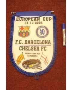 Barcelona v Chelsea pennant 31/10/2006 European Cup