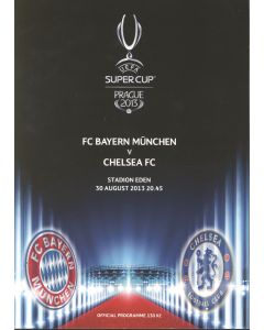 2013 Super Cup Final Bayern Munich v Chelsea with Original Teamsheet from Stadium