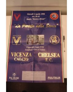 Vicenca v Chelsea poster 02/04/1998