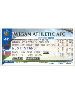 Wigan Athletic v Chelsea Ticket 14/08/2005